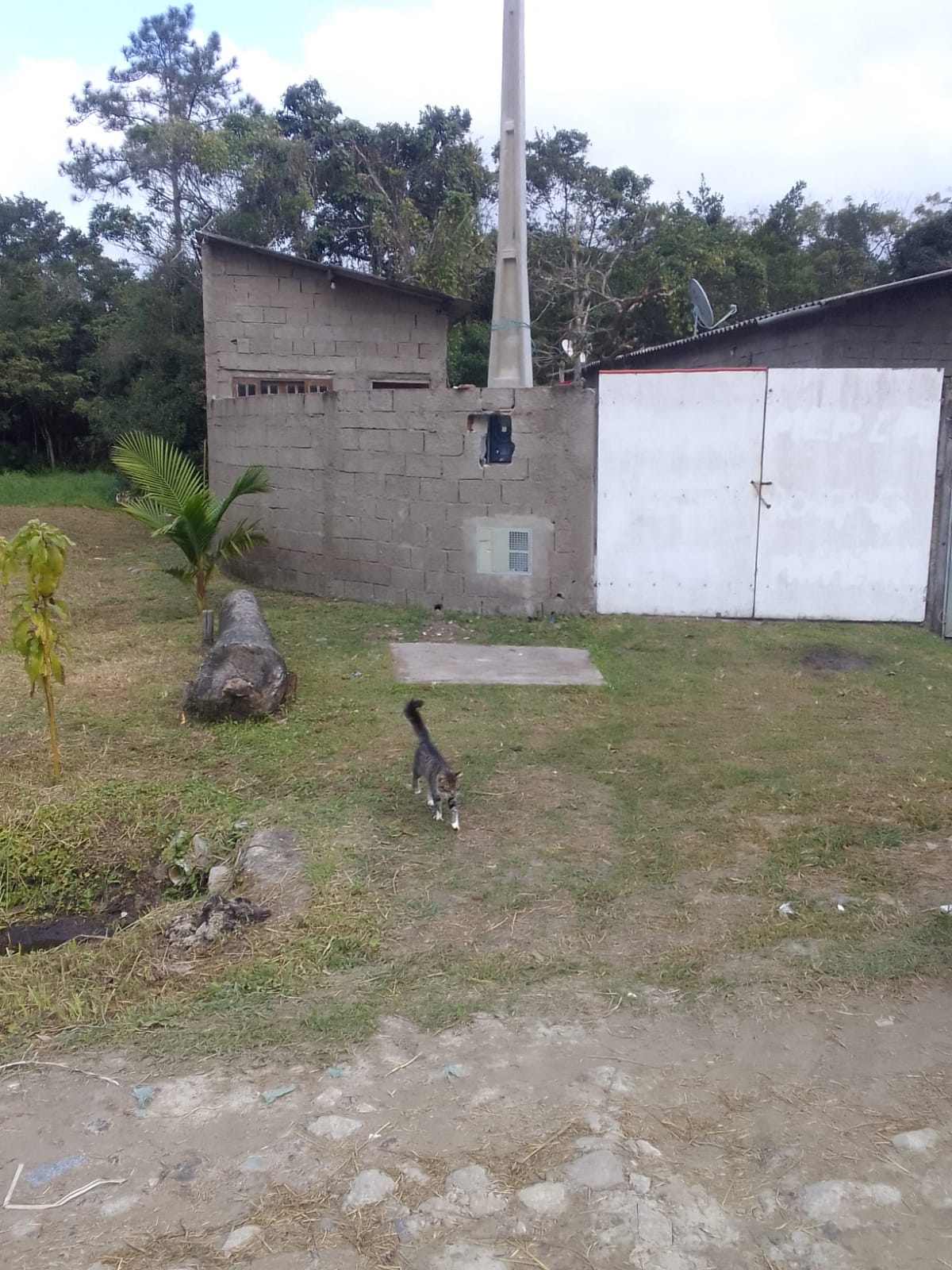 CASA EM MEIO LOTE NO JD. DIPLOMATA - LADO MORRO À 200 METROS DA RODOVIA - ITANHAÉM/SP