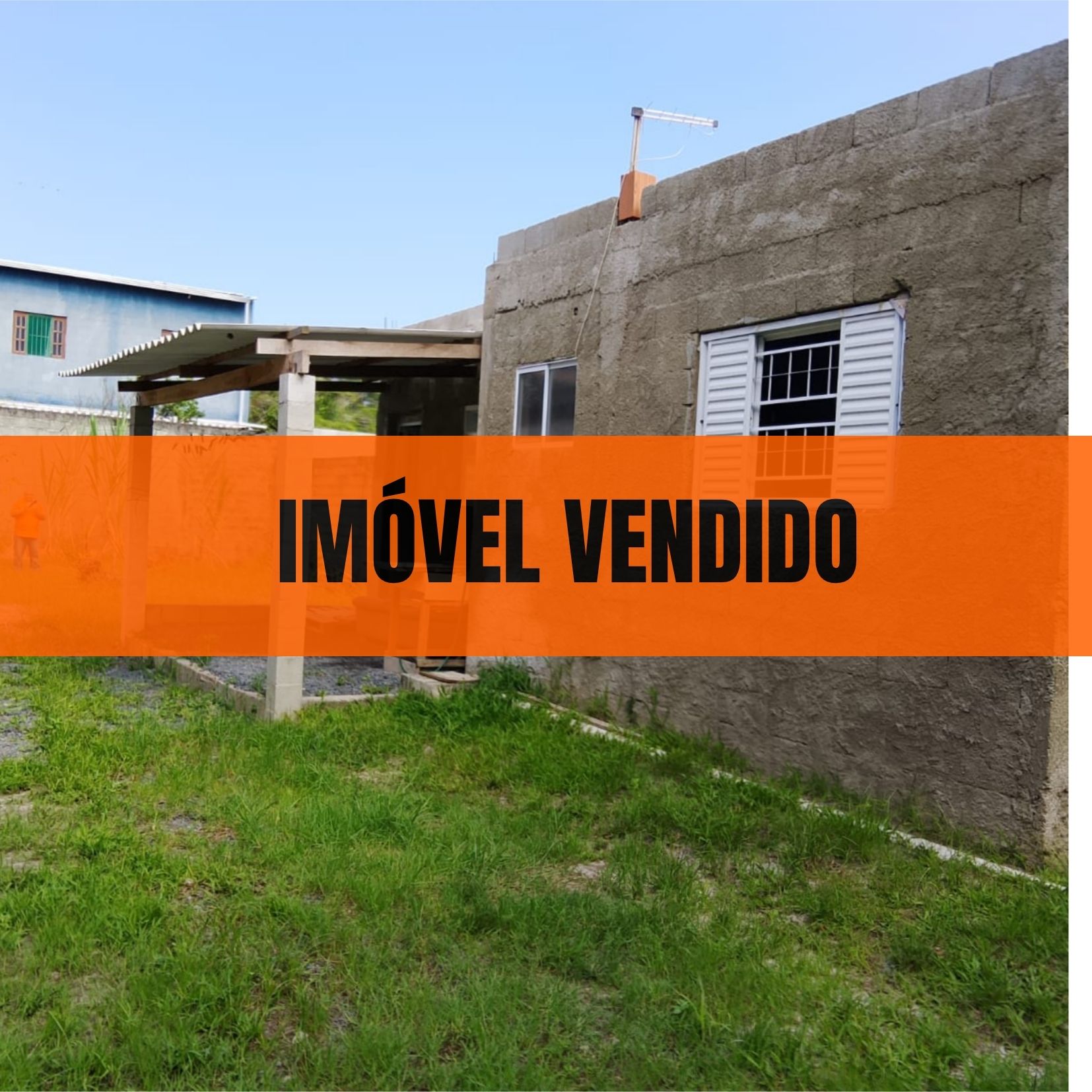 CASA SEMI ACABADA NA ESTÂNCIA SANTA CRUZ - PERUÍBE - LADO PRAIA - 1.000 METROS DO MAR